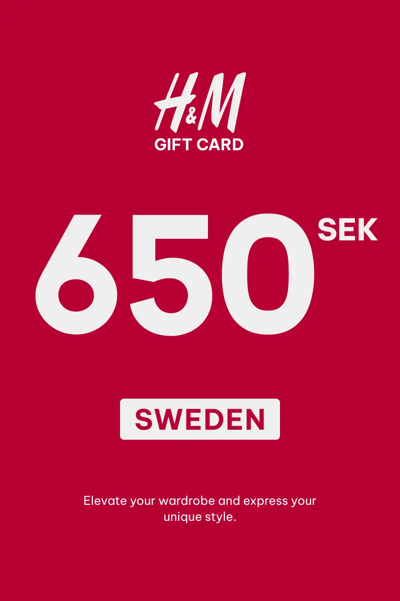 HandM 650 SEK Gift Card (Sweden) - Digital Key