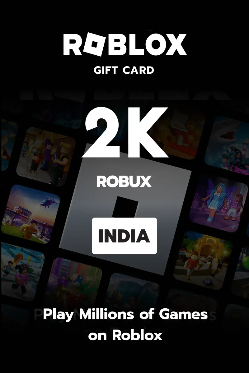 Roblox 2000 Robux (India) - Digital Key