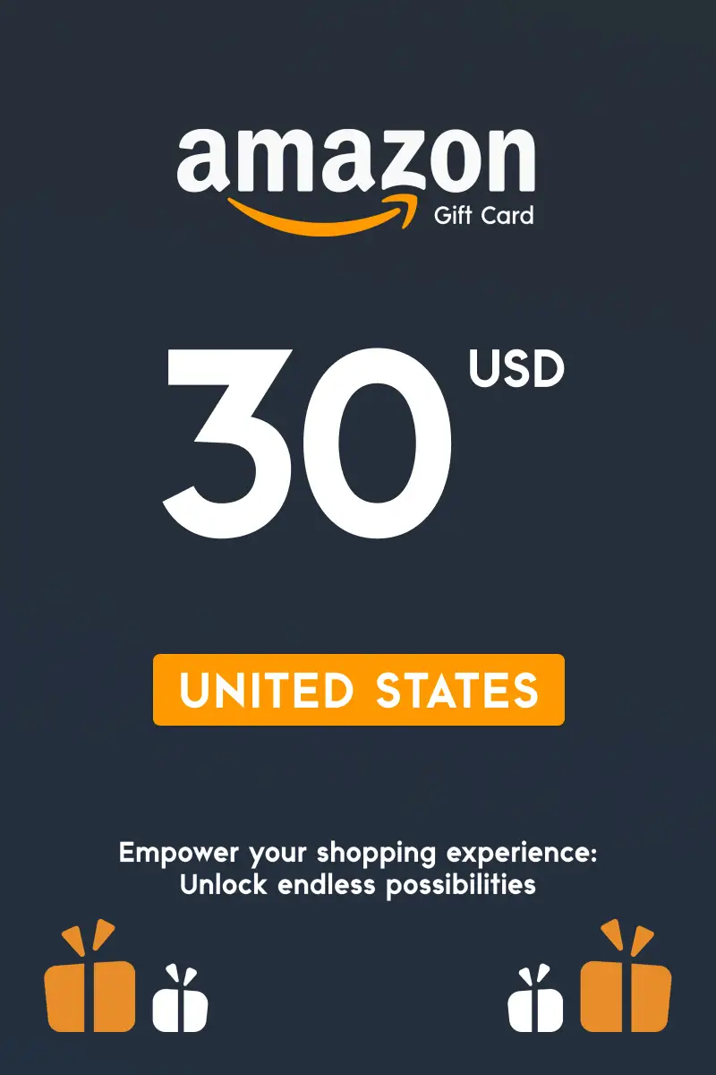Amazon 30 USD Gift Card (United States) - Digital Key