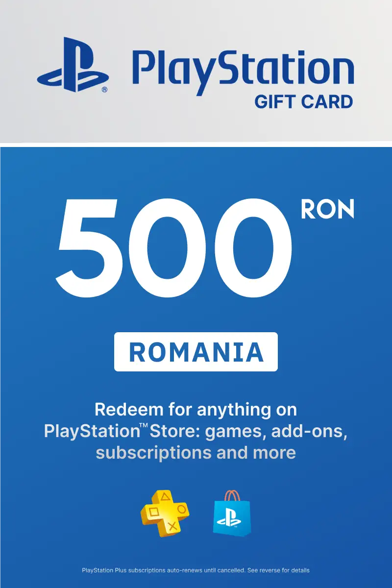 PlayStation Store 500 RON Gift Card (Romania) - Digital Key