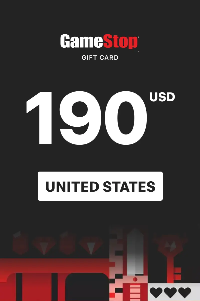 GameStop 190 USD Gift Card (United States) - Digital Key