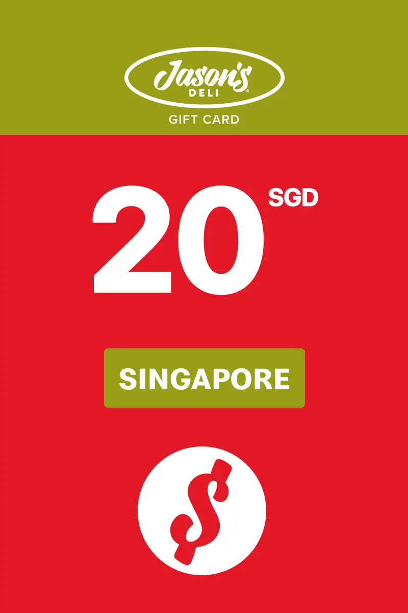 Jasons 20 SGD Gift Card (Singapore) - Digital Key