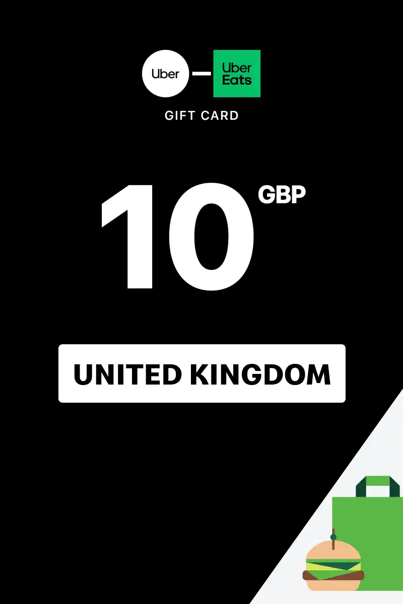 Uber Rides and Uber Eats 10 GBP Gift Card (United Kingdom) - Digital Key