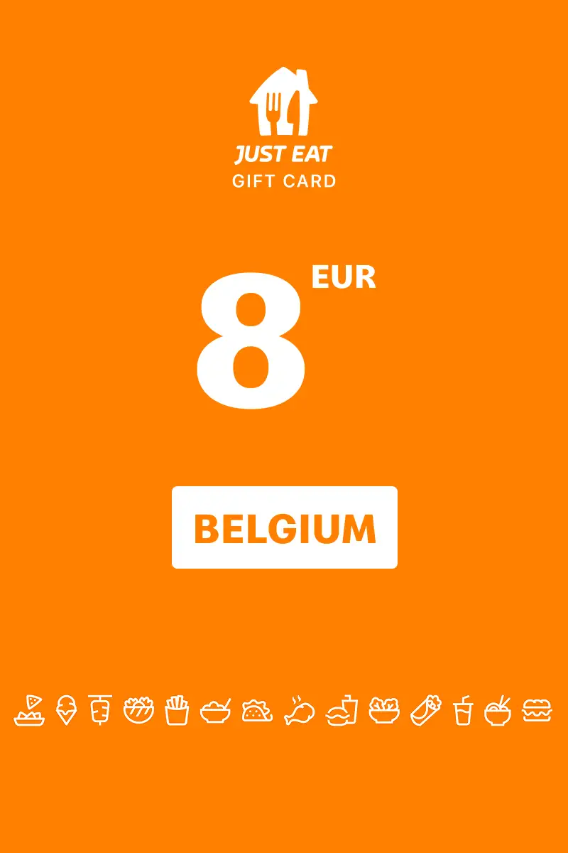 Just Eat 8 EUR Gift Card (Belgium) - Digital Key