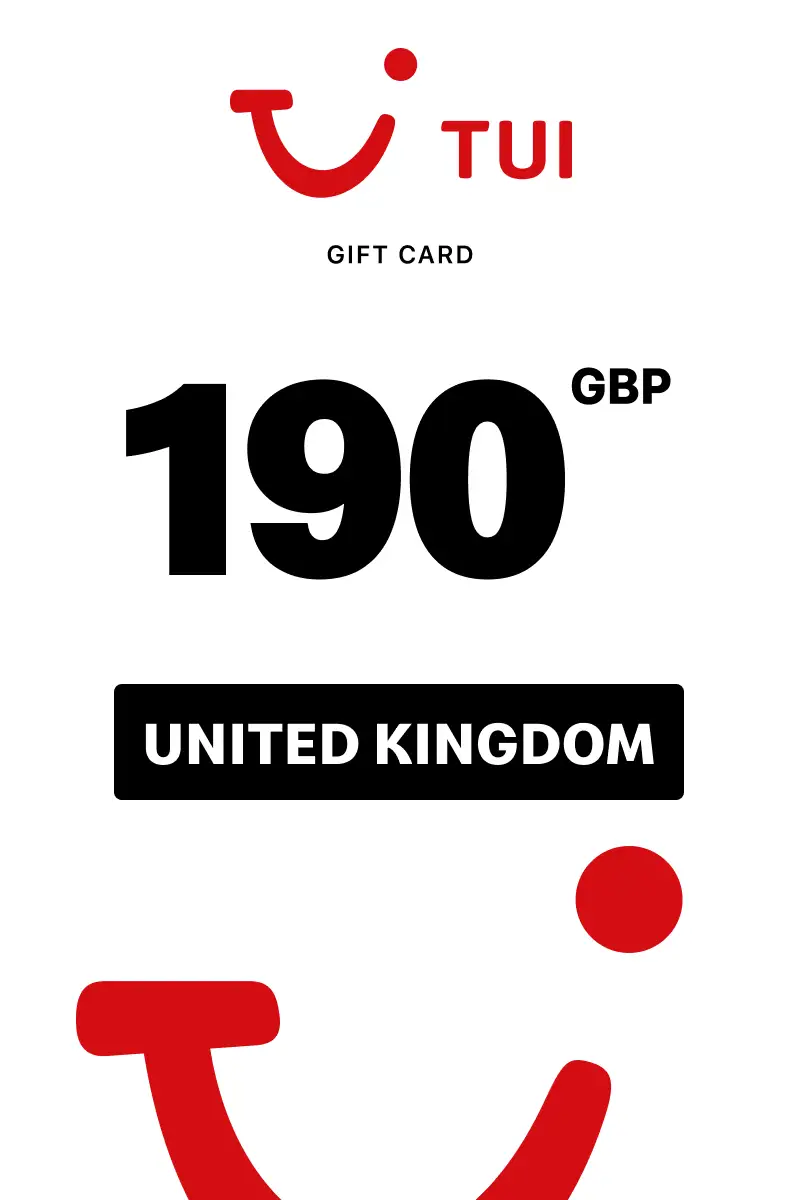 TUI Travel 190 GBP Gift Card (United Kingdom) - Digital Key