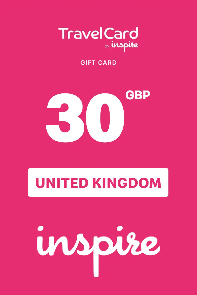TravelCard by Inspire 30 GBP Gift Card (United Kingdom) - Digital Key