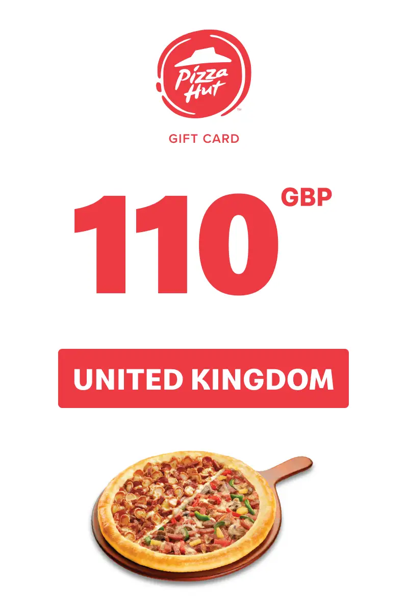 Pizza Hut 110 GBP Gift Card (United Kingdom) - Digital Key