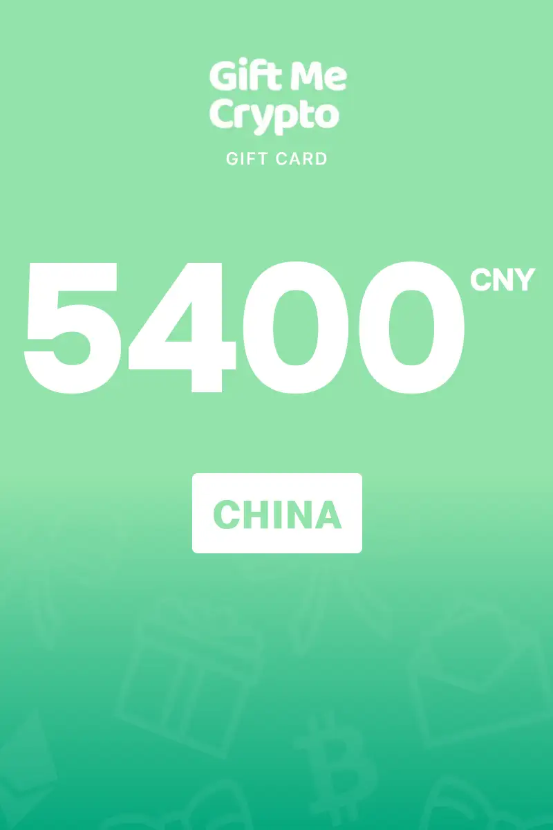 Gift Me Crypto 5400 CNY Gift Card (China) - Digital Key