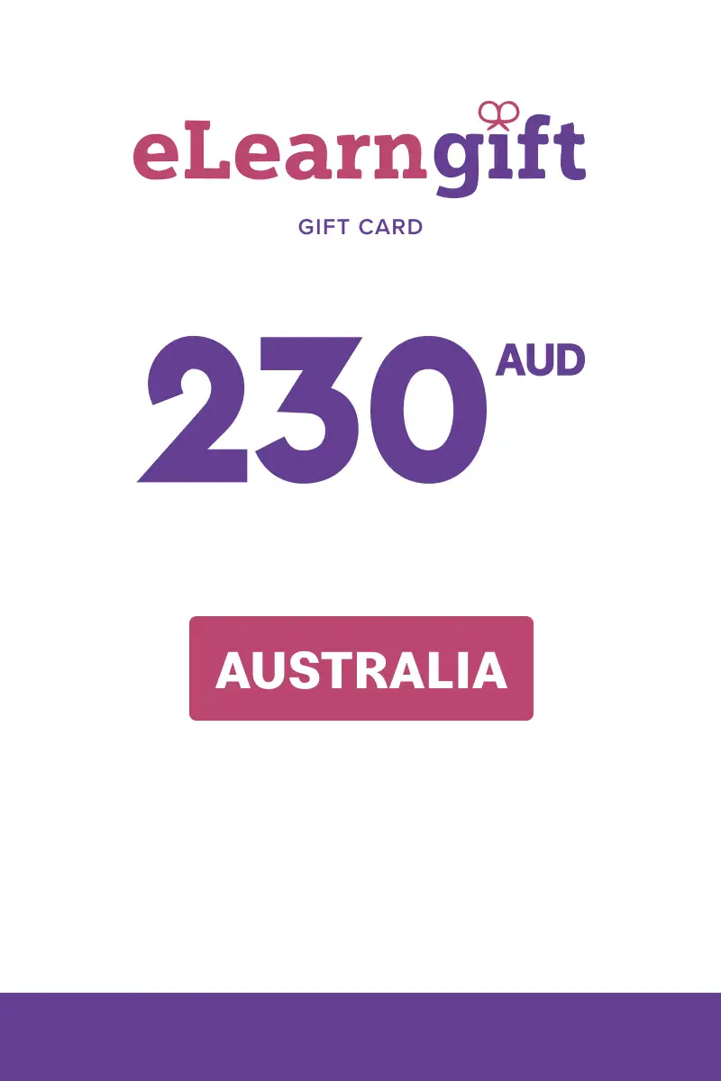 eLearnGift 230 AUD Gift Card (Australia) - Digital Key