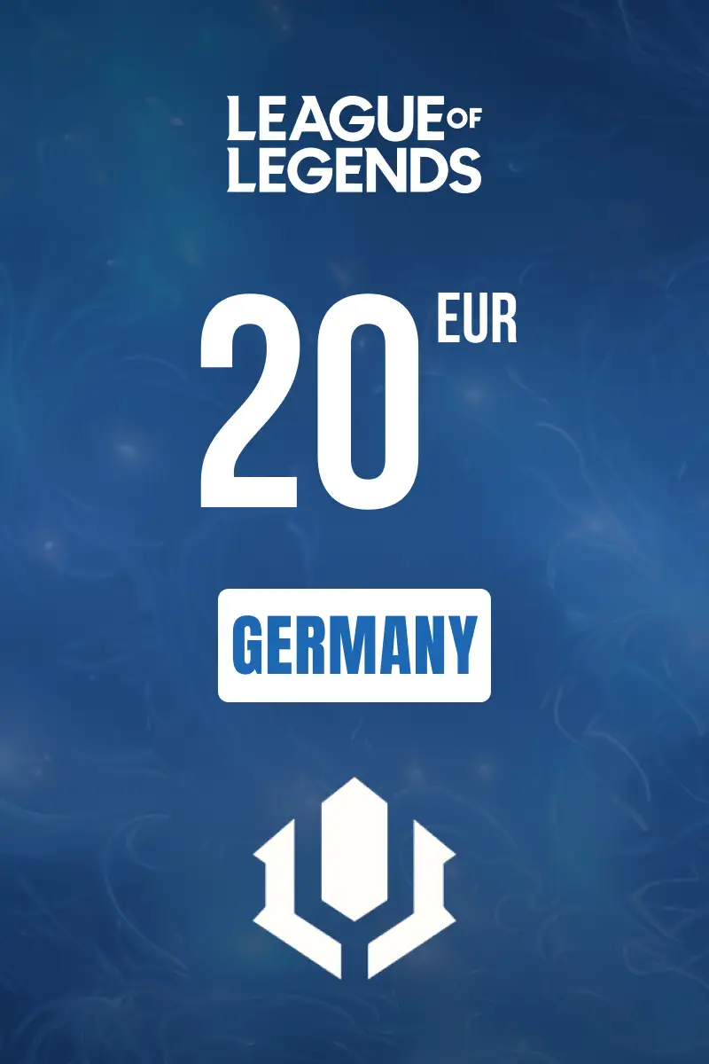 League of Legends 20 EUR Gift Card (Germany) - Digital Key