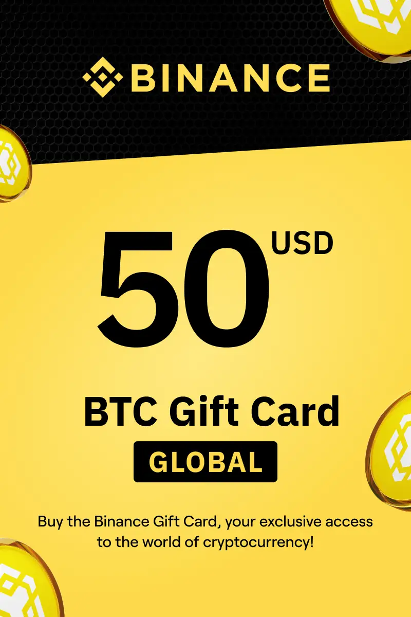 Binance (BTC) 50 USD Gift Card (Global) - Digital Key