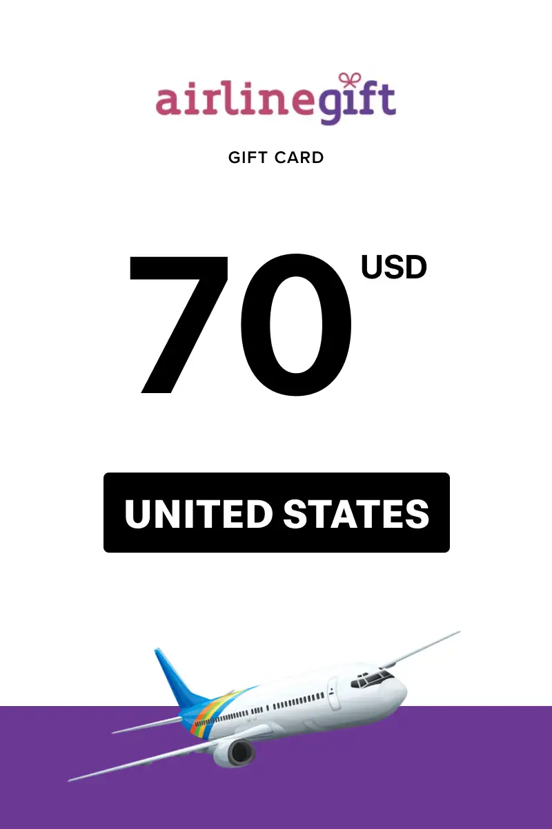 Airline Gift 70 USD Gift Card (United States) - Digital Key