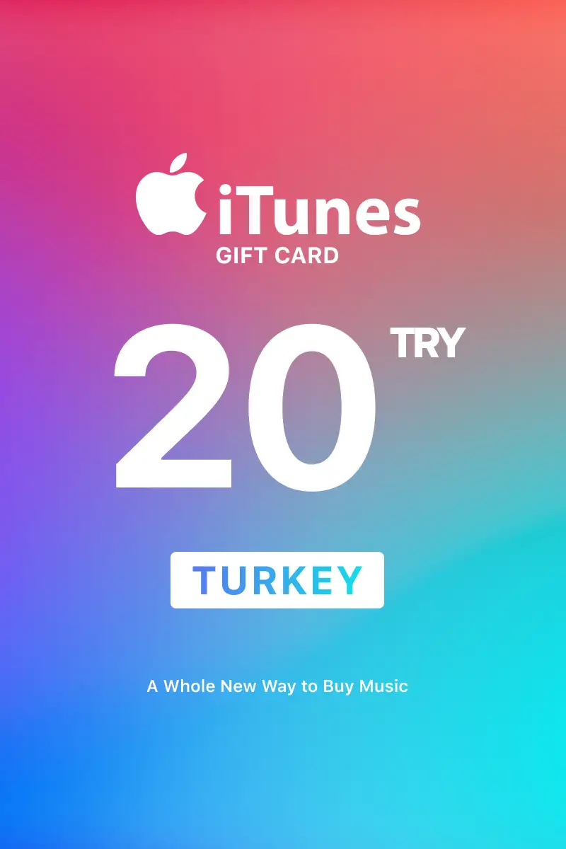Apple iTunes 20 TRY Gift Card (Turkey) - Digital Key