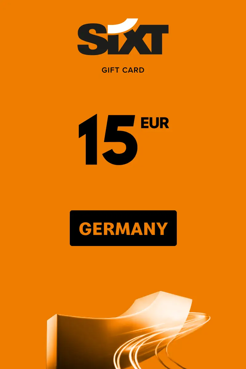 Sixt Rent A Car 15 EUR Gift Card (Germany) - Digital Key