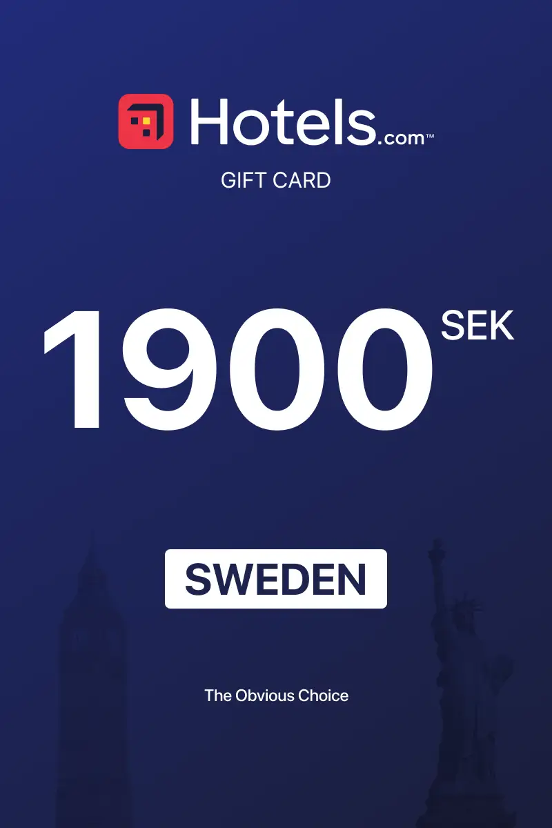 Hotels.com 1900 SEK Gift Card (Sweden) - Digital Key