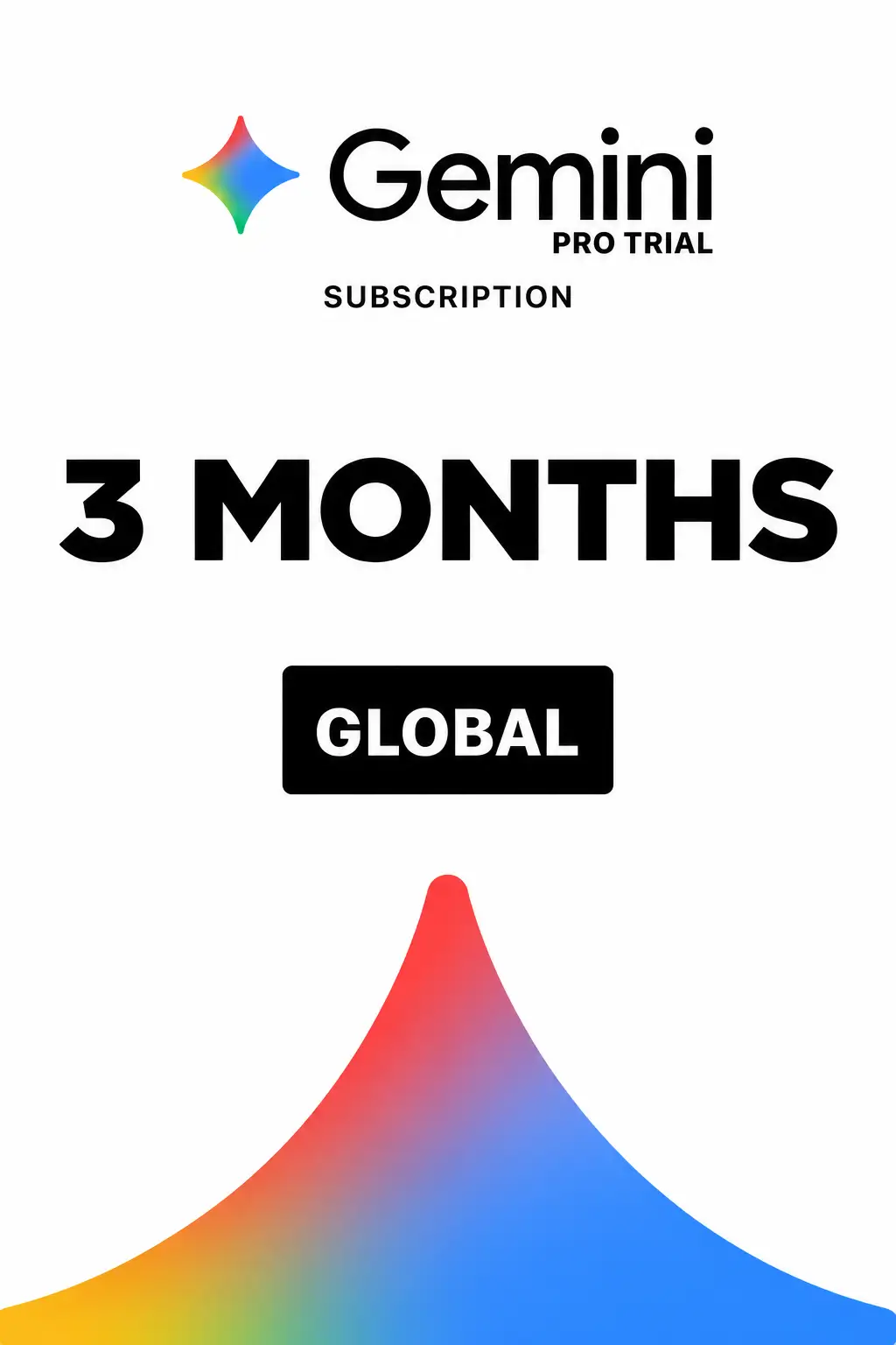 Google AI Pro - Gemini 3 Months Trial (Global) - Digital Key