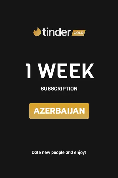 Tinder Gold 1 Week Subscription (Azerbaijan) - Digital Key