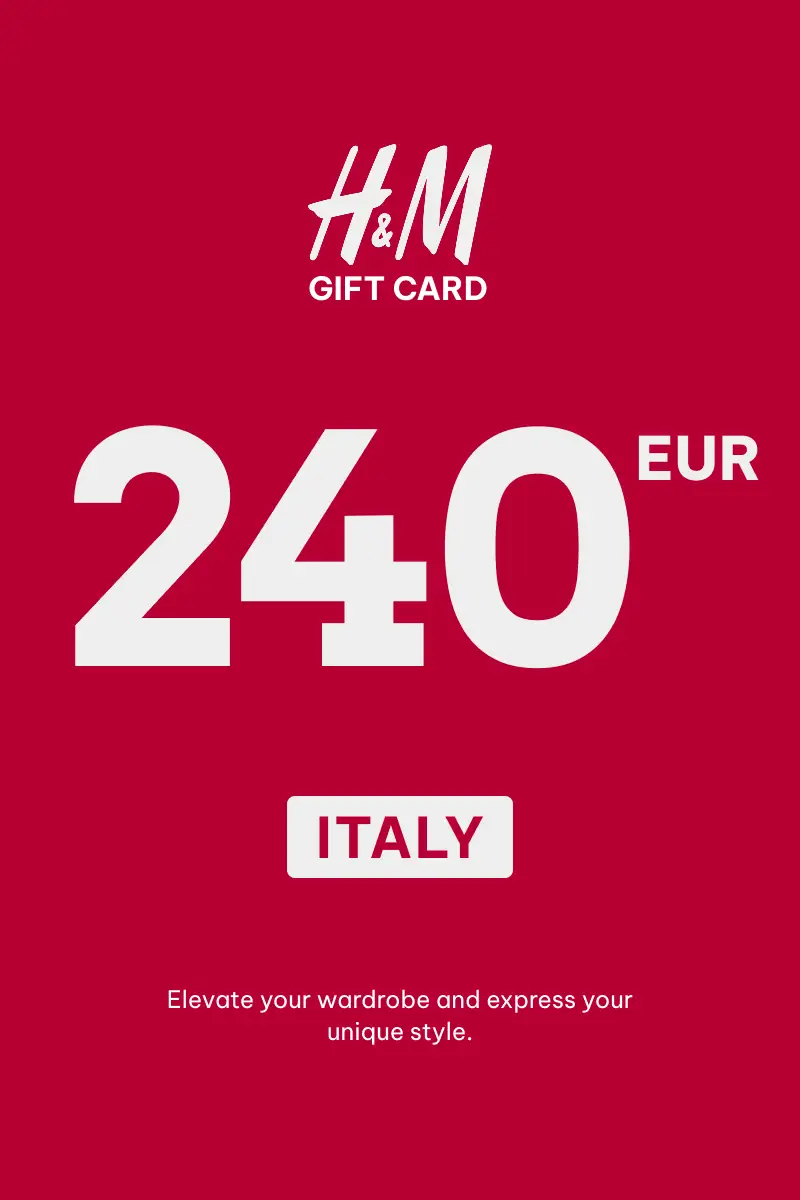 HandM 240 EUR Gift Card (Italy) - Digital Key