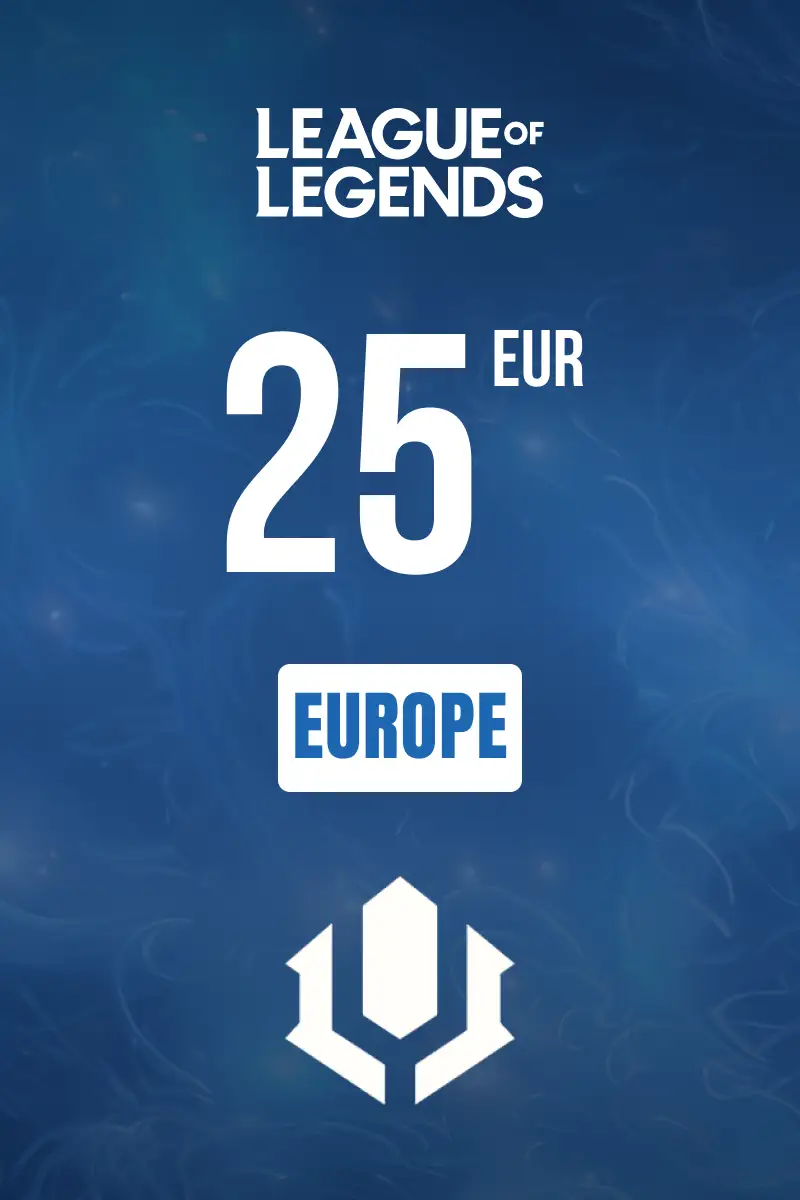 League of legends 25 EUR Gift Card (Europe) - Digital Key