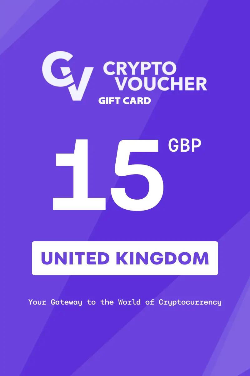 Crypto Voucher 15 GBP Gift Card (United Kingdom) - Digital Key afbeelding 1