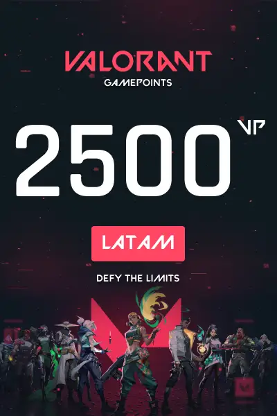VALORANT 2500 Valorant Points (LATAM) - Digital Key