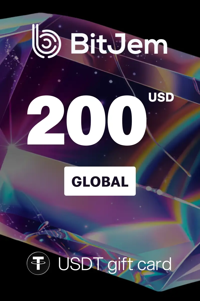 BitJem (USDT) 200 USD Crypto Gift Card (Global) - Digital Key