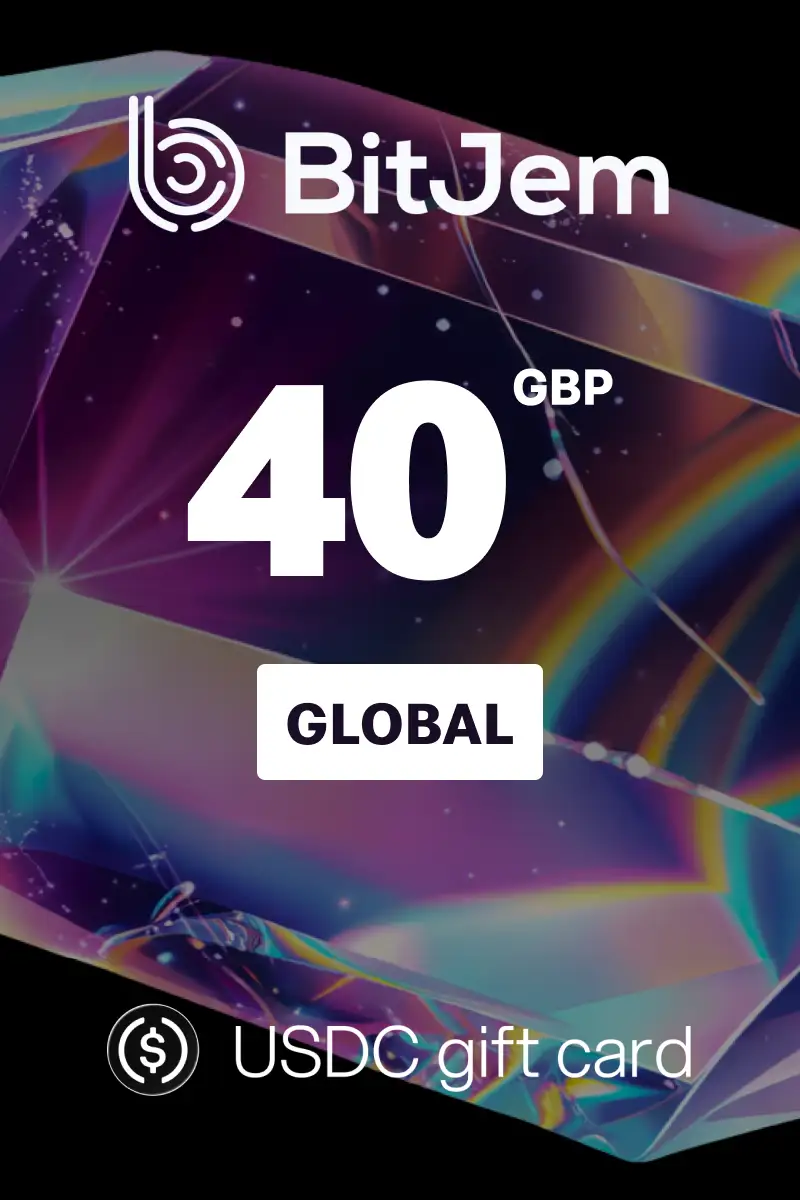 BitJem (USDC) 40 GBP Crypto Gift Card (Global) - Digital Key