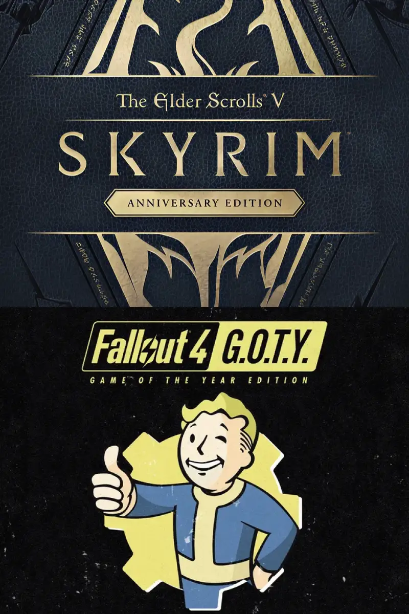 The Elder Scrolls V Skyrim Anniversary Edition + Fallout 4 GOTY Bundle (Europe) (Xbox One / Xbox Series X|S) - Xbox Live - Digital Key