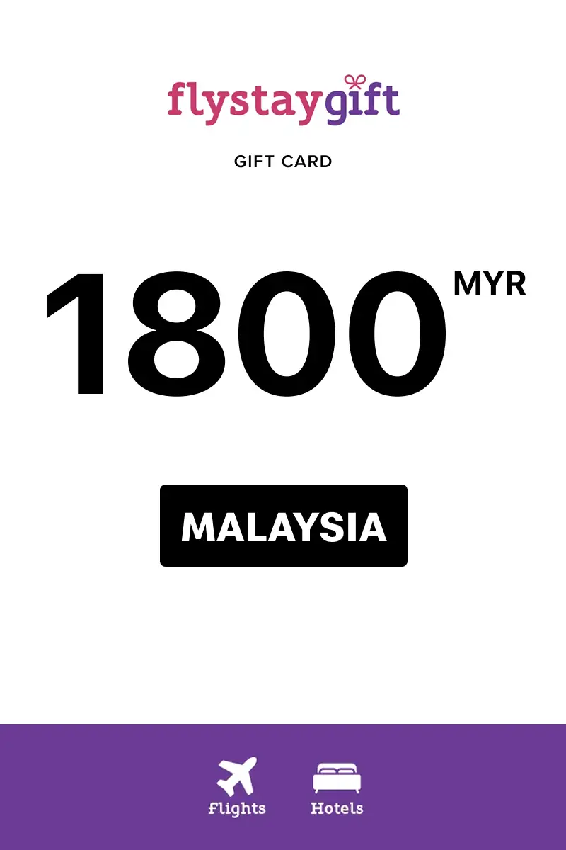 Flystay Gift 1800 MYR Gift Card (Malaysia) - Digital Key