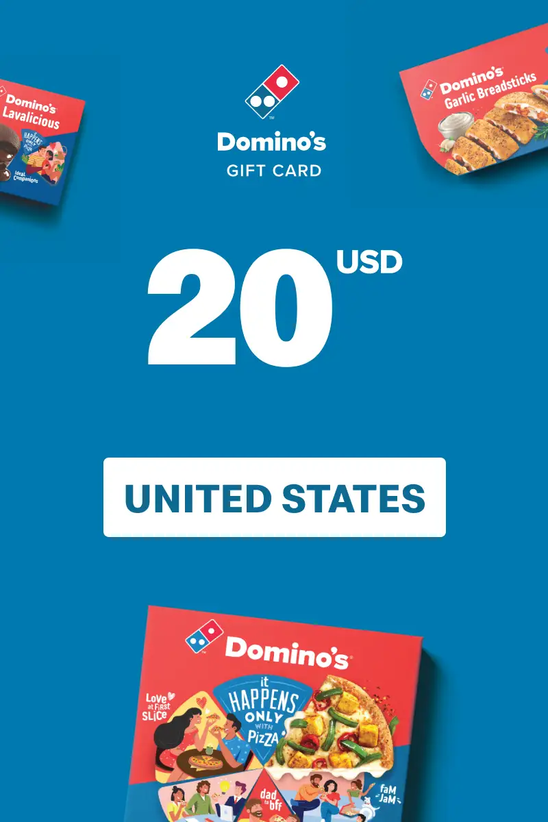 Dominos Pizza 20 USD Gift Card (United States) - Digital Key