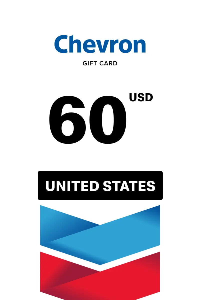Chevron 60 USD Gift Card (United States) - Digital Key