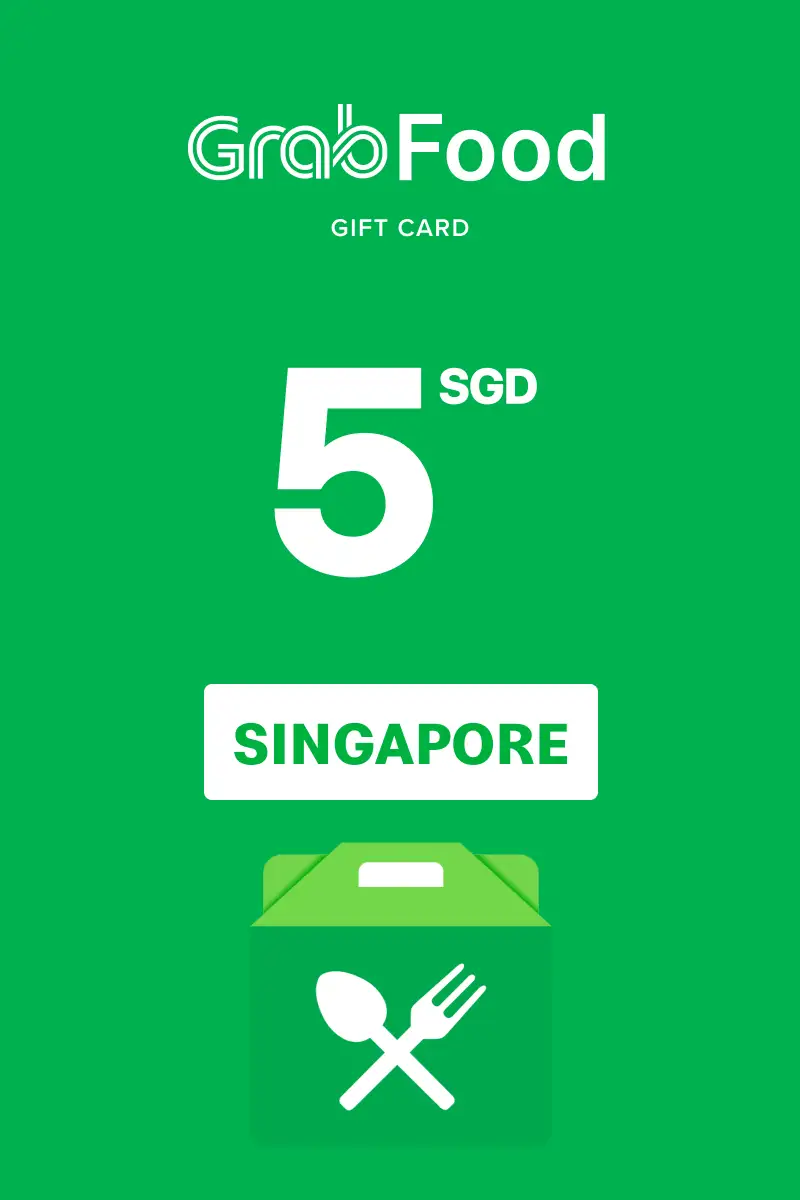 Grab Food 5 SGD Gift Card (Singapore) - Digital Key