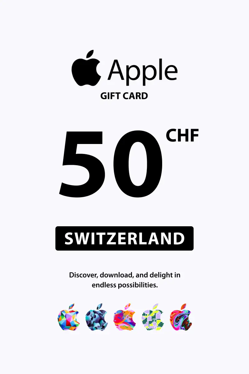 Apple 50 CHF Gift Card (Switzerland) - Digital Key