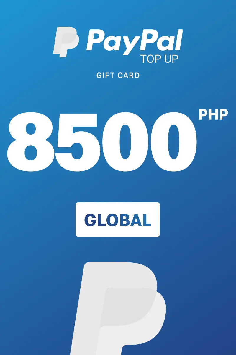 PayPal Instant Top Up 8500 PHP Gift Card (Global) - Digital Key