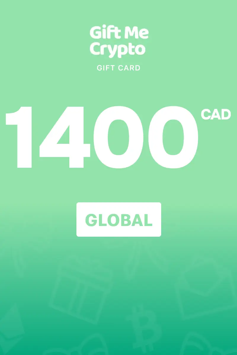 Gift Me Crypto 1400 CAD Gift Card (Global) - Digital Key