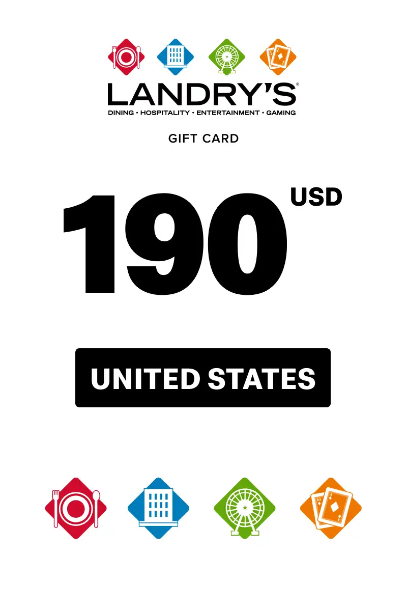 Landrys Restaurant 190 USD Gift Card (United States) - Digital Key