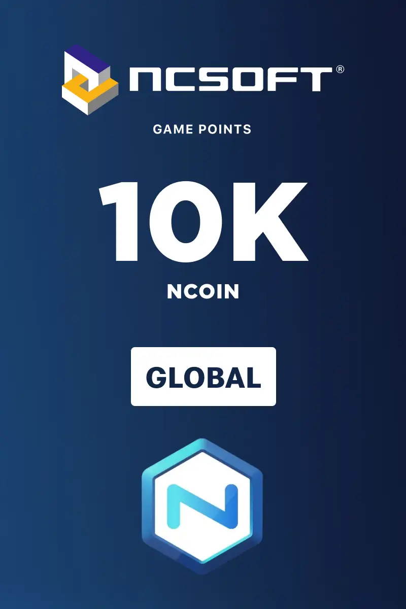 10000 NCoins (Global) (PC) - NCSoft - Digital Key