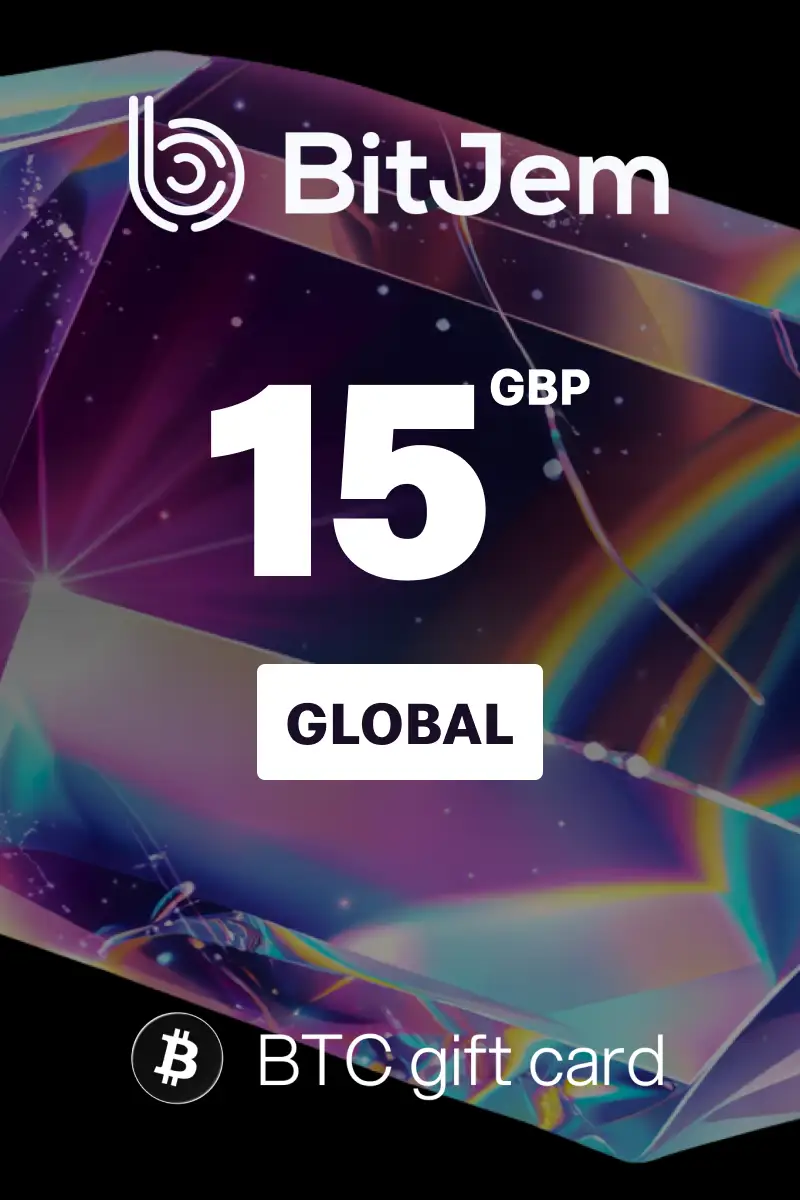 BitJem (BTC) 15 GBP Crypto Gift Card (Global) - Digital Key