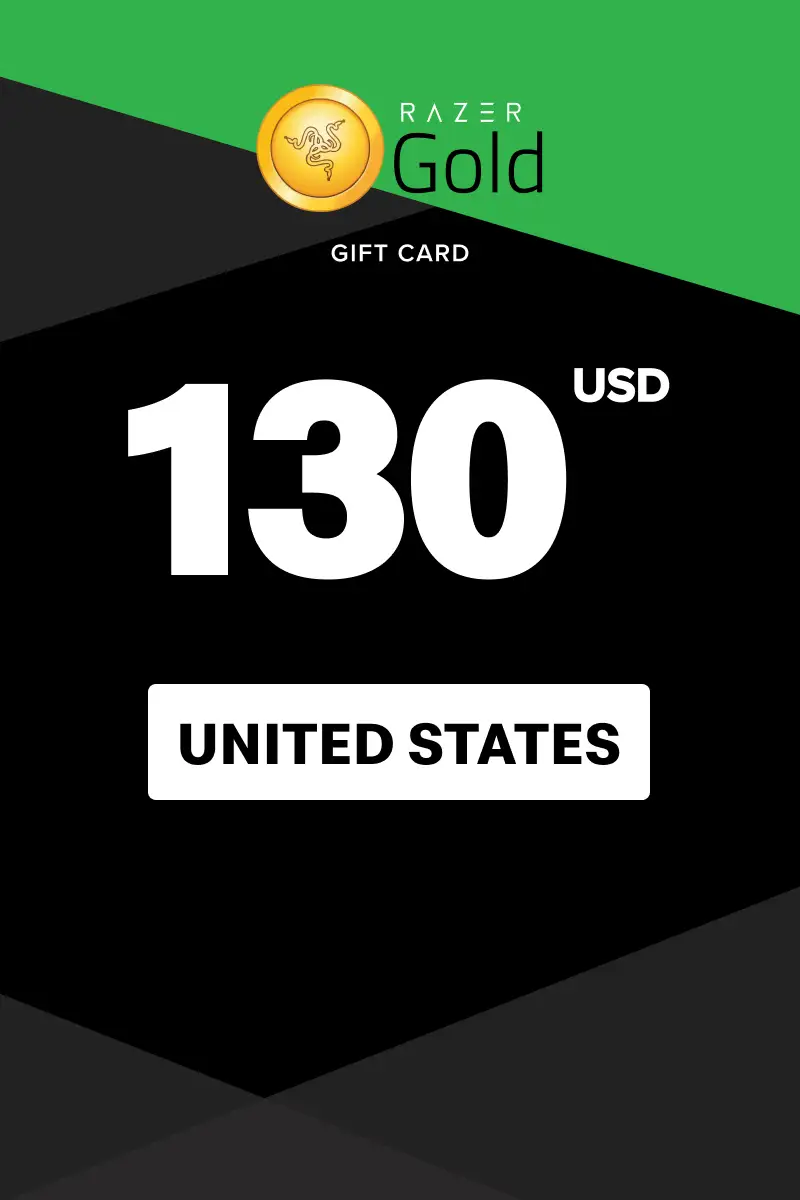 Razer Gold 130 USD Gift Card (United States) - Digital Key