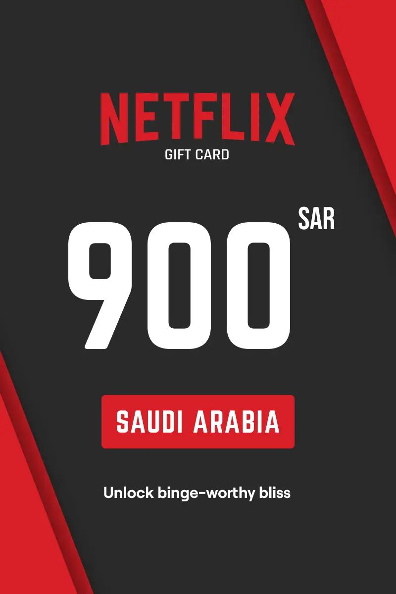 Netflix 900 SAR Gift Card (Saudi Arabia) - Digital Key