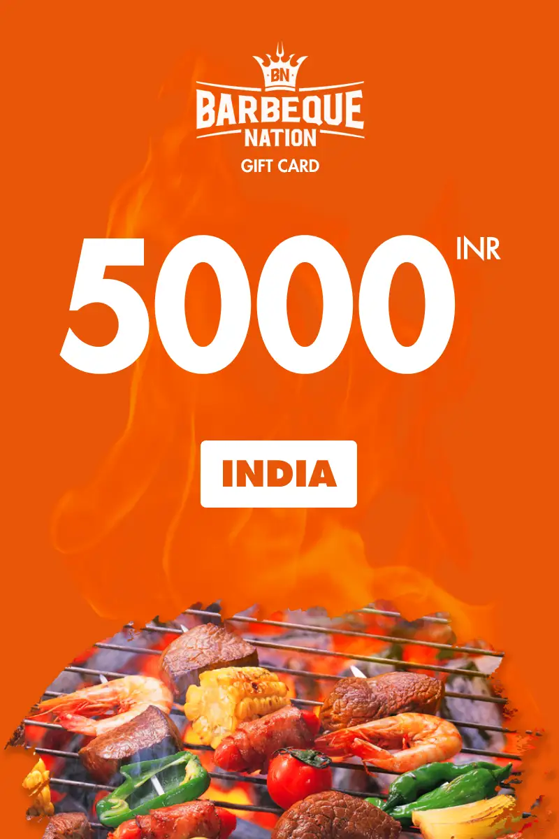 Barbeque Nation 5000 INR Gift Card (India) - Digital Key