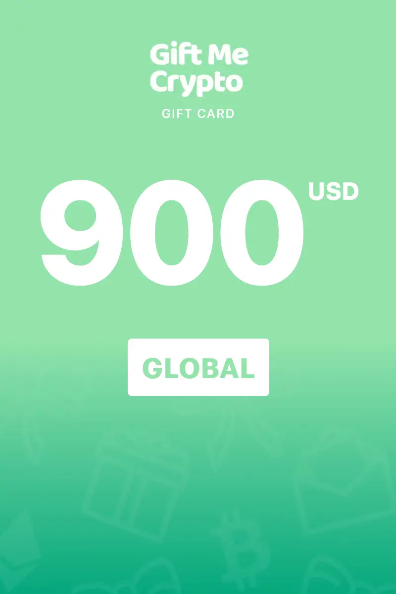 Gift Me Crypto 900 USD Gift Card (Global) - Digital Key