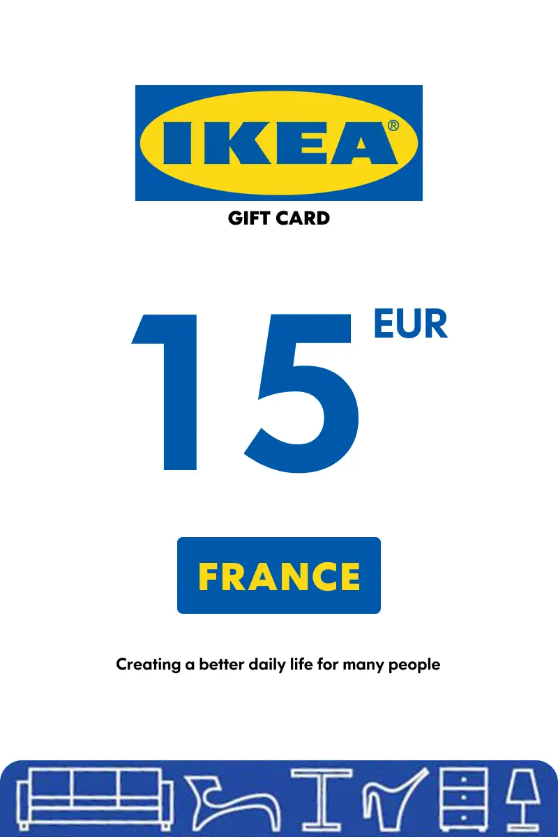 IKEA 15 EUR Gift Card (France) - Digital Key