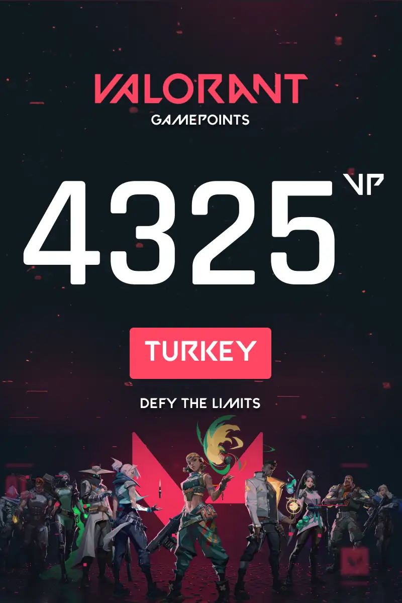VALORANT 4325 Valorant Points (Turkey) - Digital Key