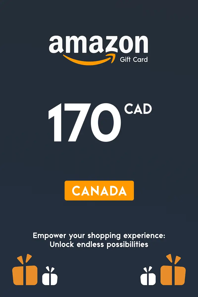 Amazon 170 CAD Gift Card (Canada) - Digital Key