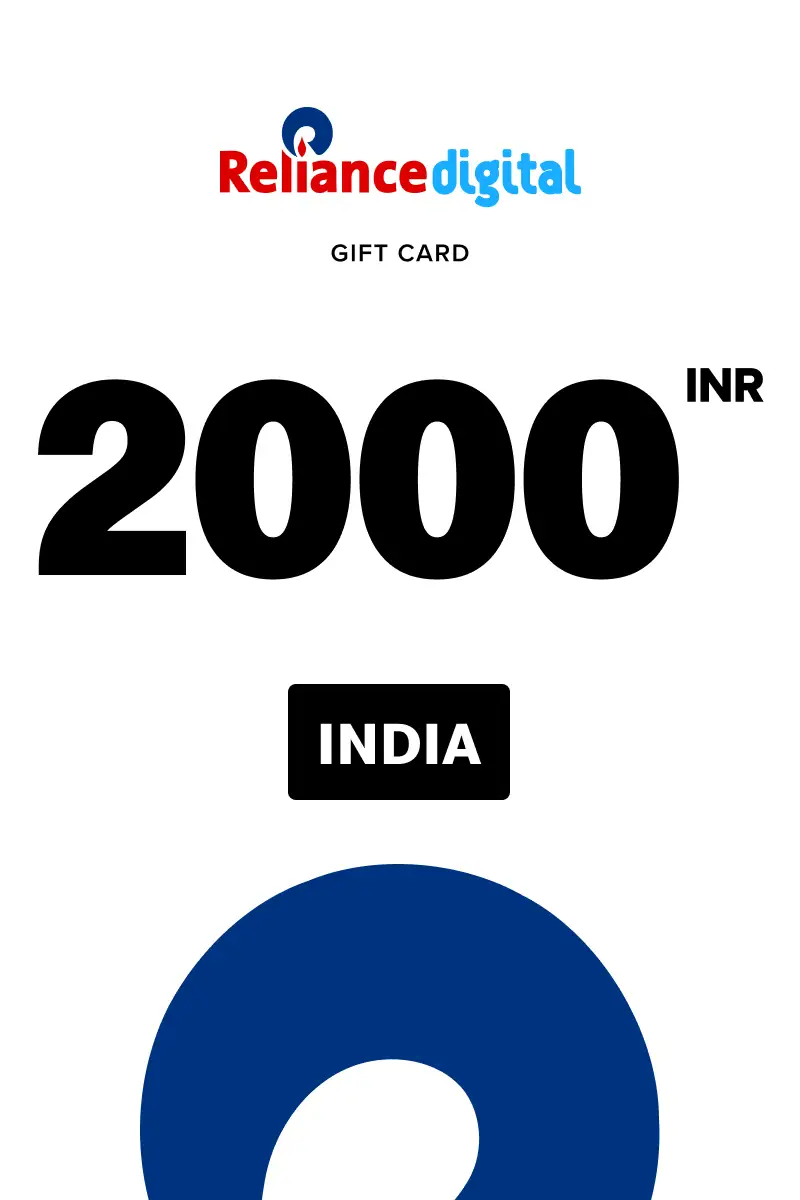 Reliance Digital 2000 INR Gift Card (India) - Digital Key