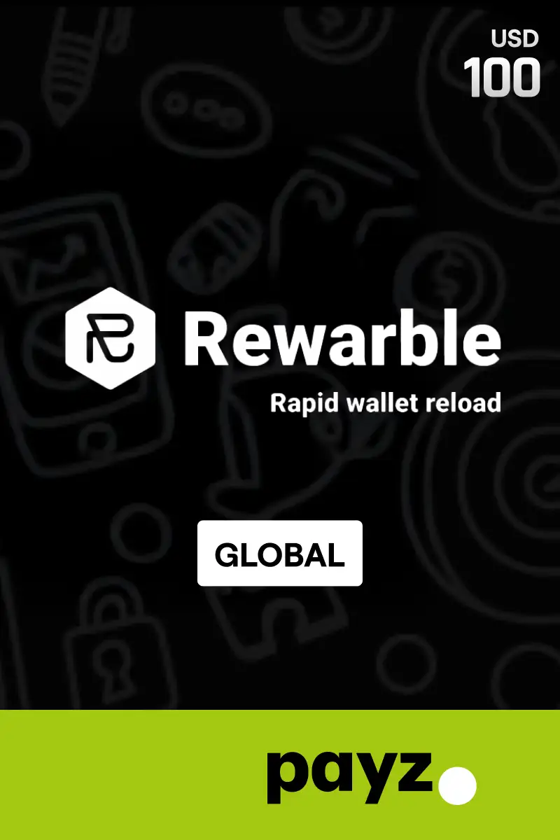 Rewarble PayZ 100 USD Gift Card (Global) - Rewarble - Digital Key