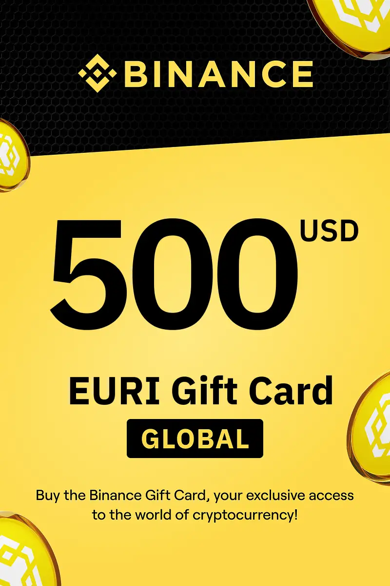 Binance (EURI) 500 USD Gift Card (Global) - Digital Key