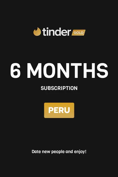 Tinder Gold 6 Months Subscription (Peru) - Digital Key