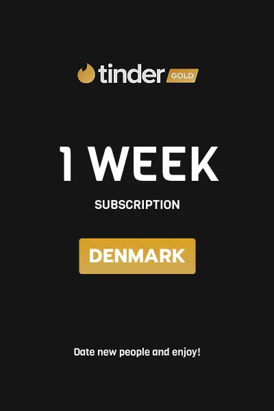 Tinder Gold 1 Week Subscription (Denmark) - Digital Key